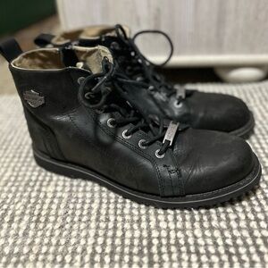 Harley-Davidson Stratford Black 5-Inch Motorcycle Boots Size 11.5